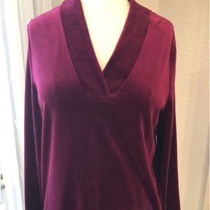 Talbots Velour Tunic